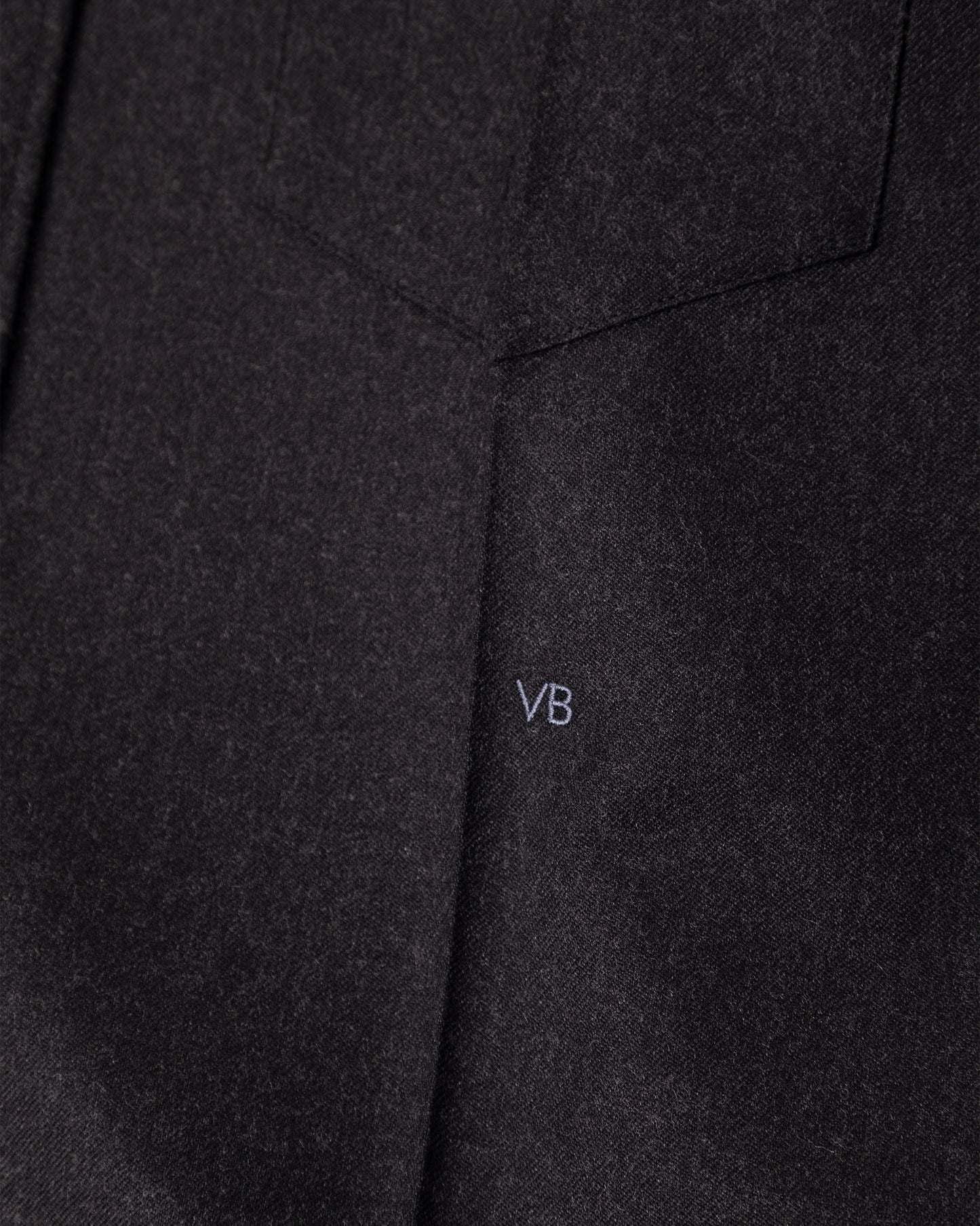 VICTORIA BECKHAM Ellys Shirt Dark Grey Melagne