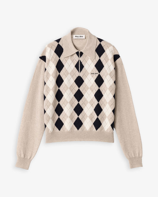 MIU MIU Polo Shirt Beige