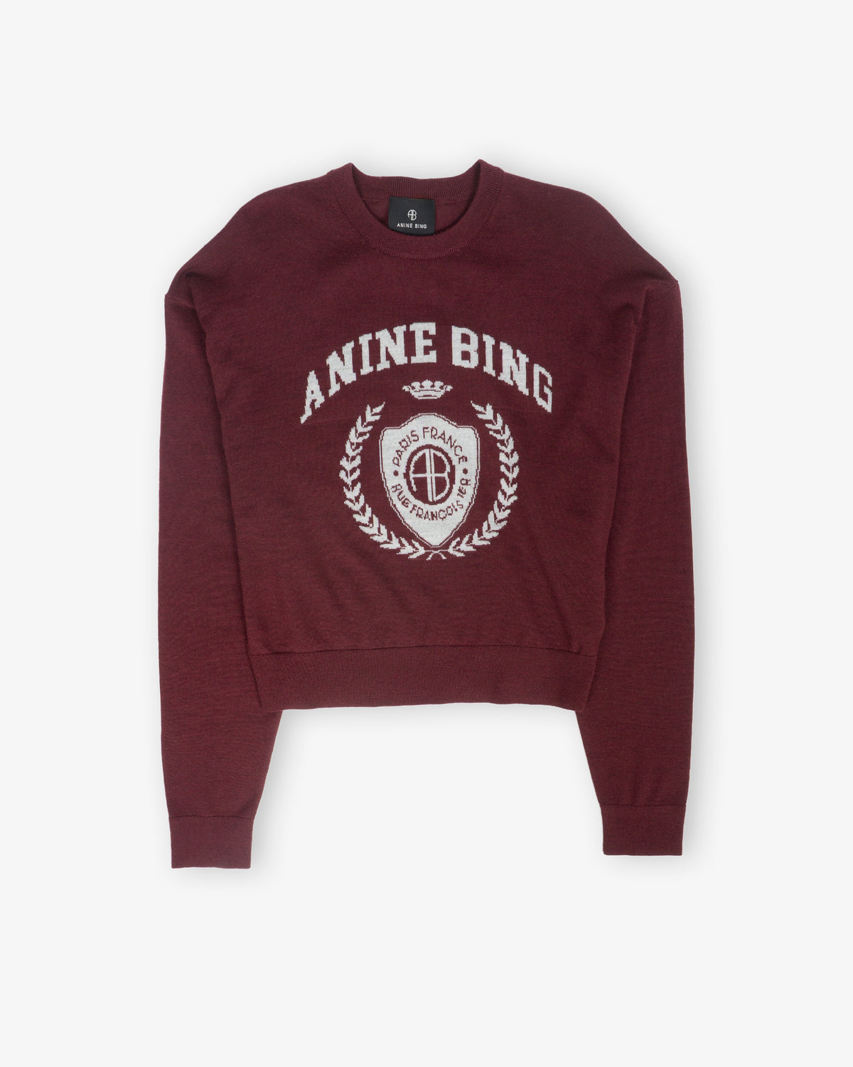 ANINE BING Mia Sweater Burgundy