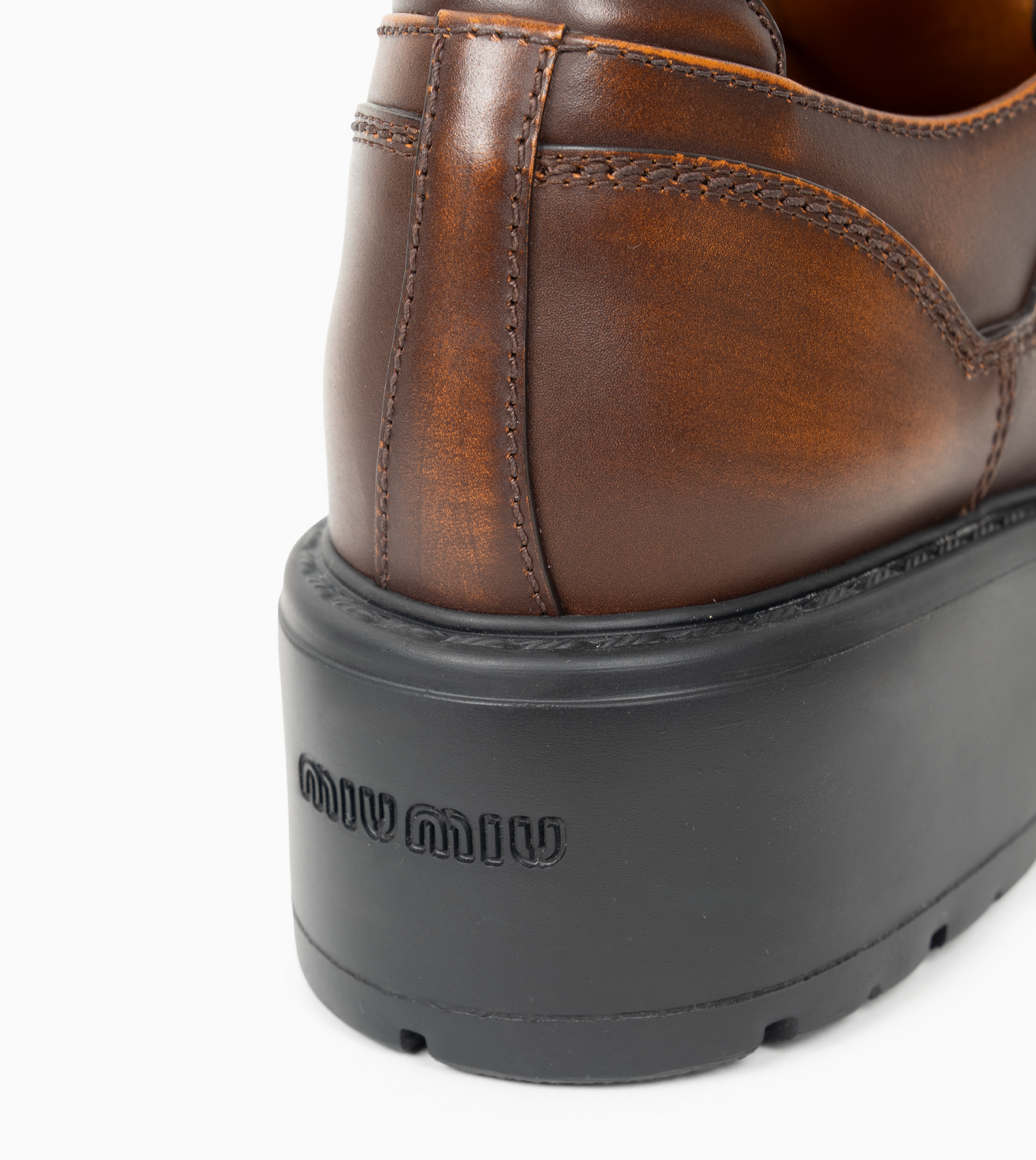 MIU MIU- Smoked Leather With Laces