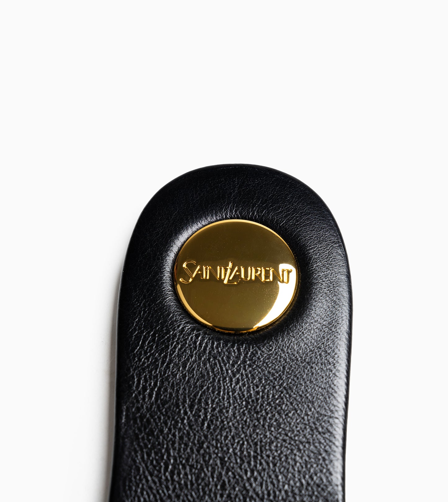 SAINT LAURENT Leather Women Shoes Flat Sandals Flat Le Black