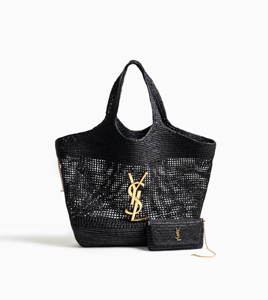 SAINT LAURENT Icare Rafia Bag