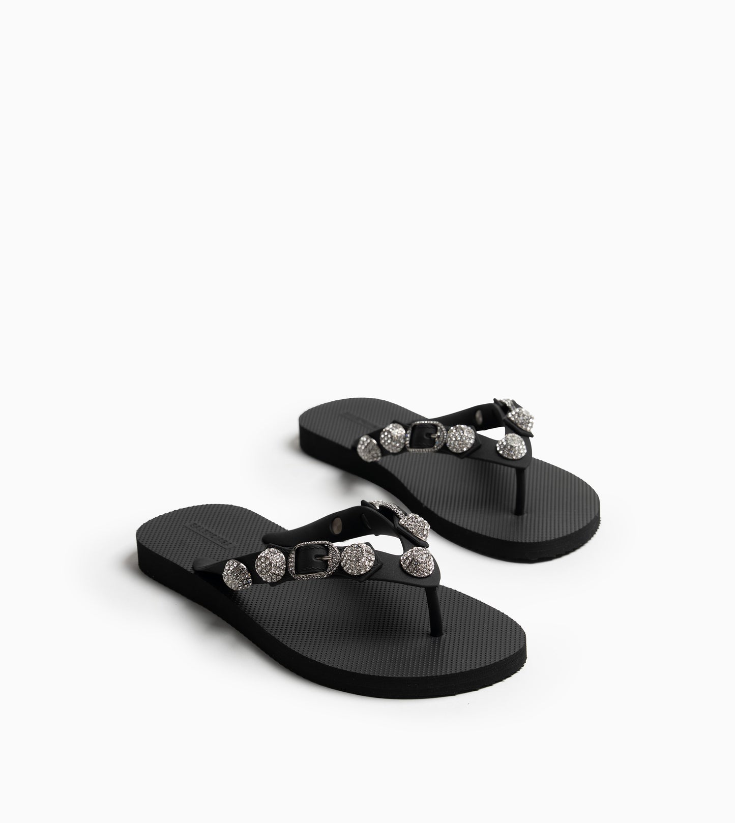 BALENCIAGA Thong Black / Crystal