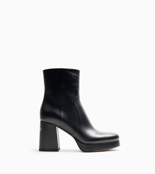 VALENTINO PLATFORM BOOTIE 90 BLACK