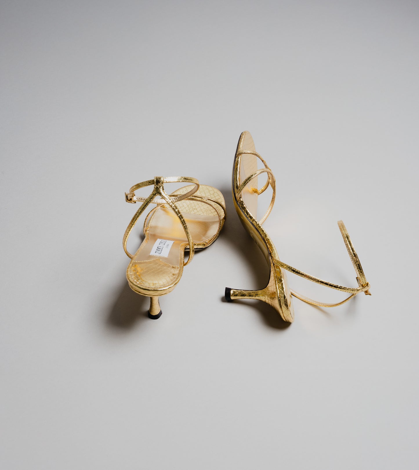JIMMY CHOO Leo 65 Full Sandal Gold