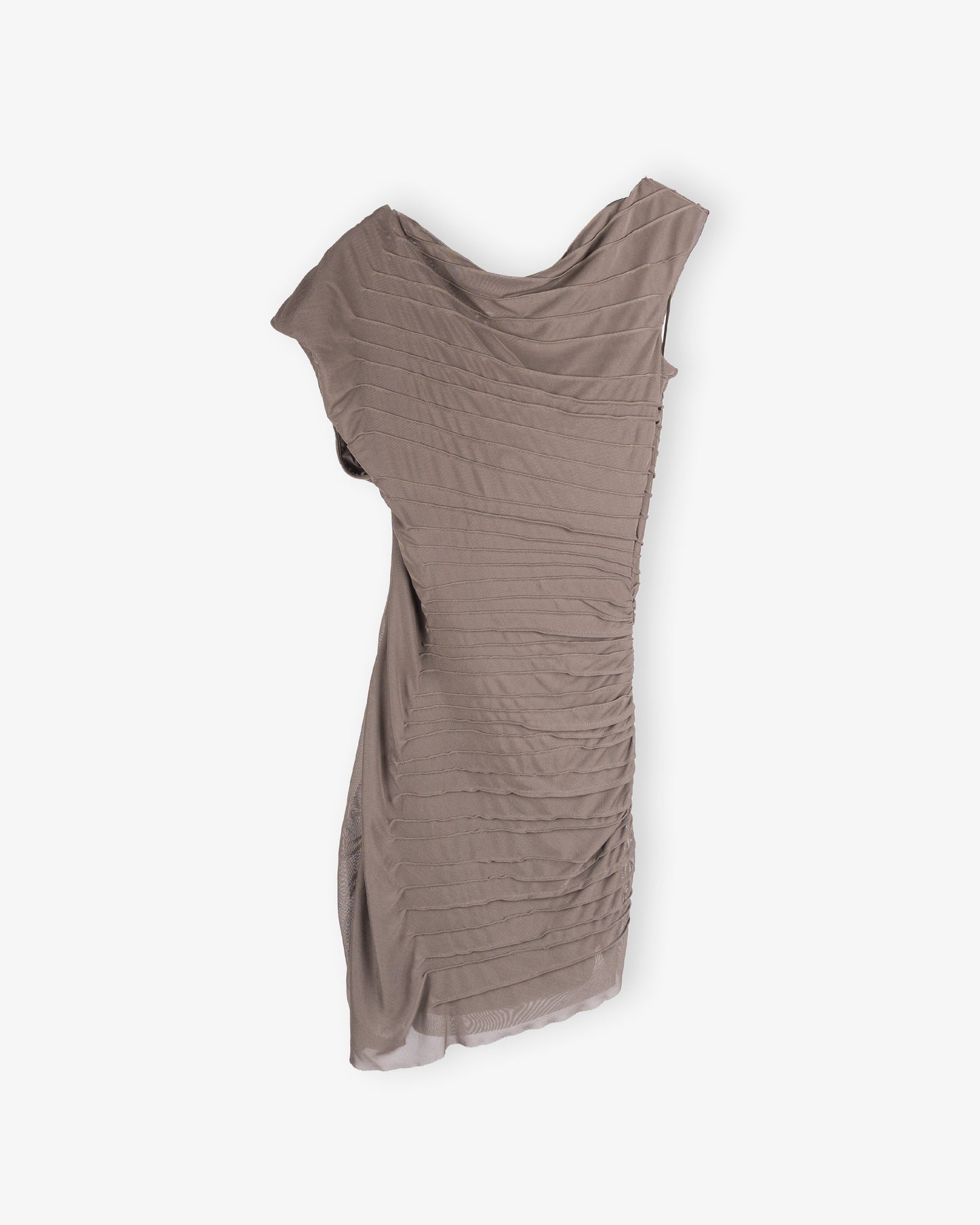 BEC & BRIDGE Brenna Pintuck Mini Dress Khaki