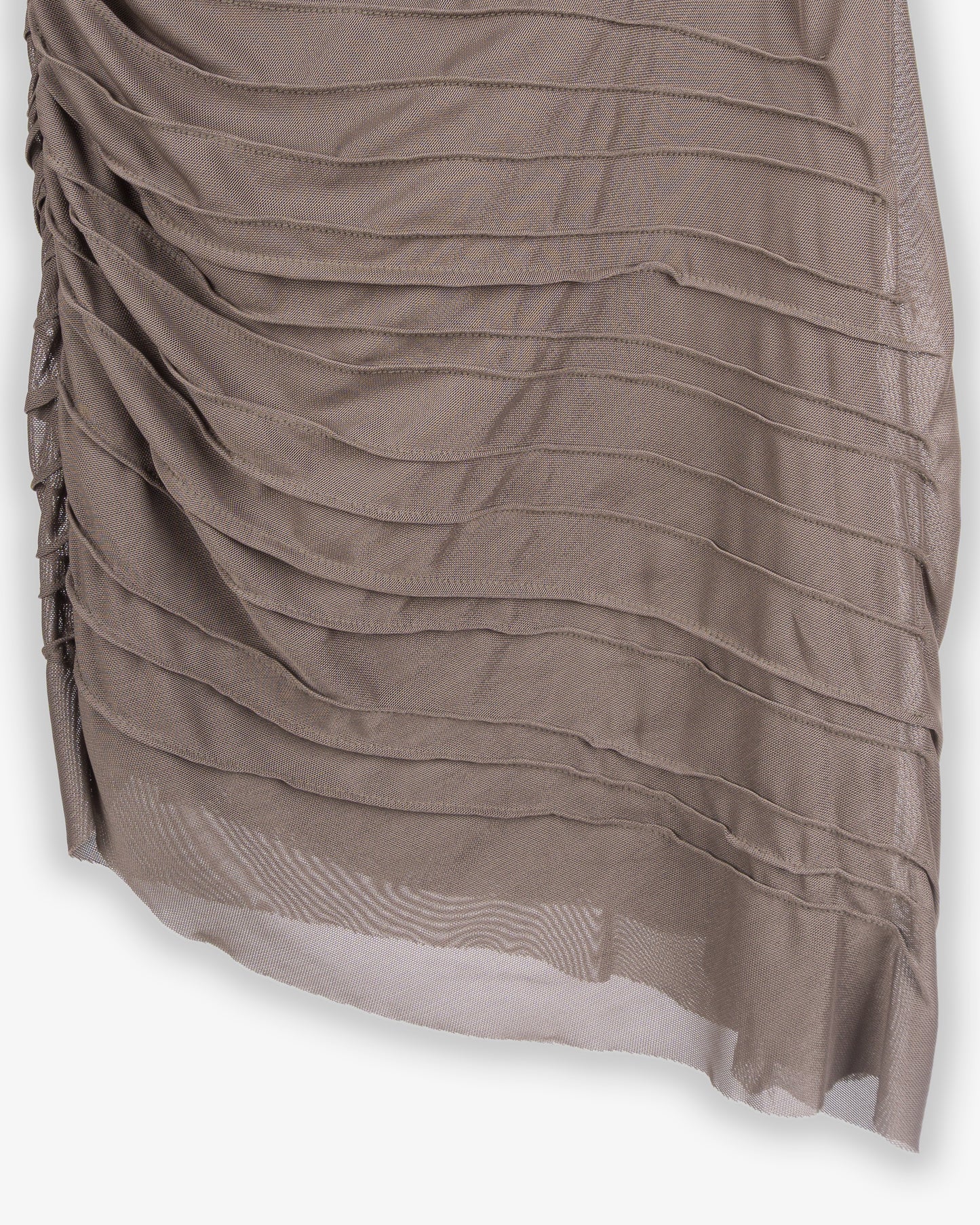 BEC & BRIDGE Brenna Pintuck Mini Dress Khaki