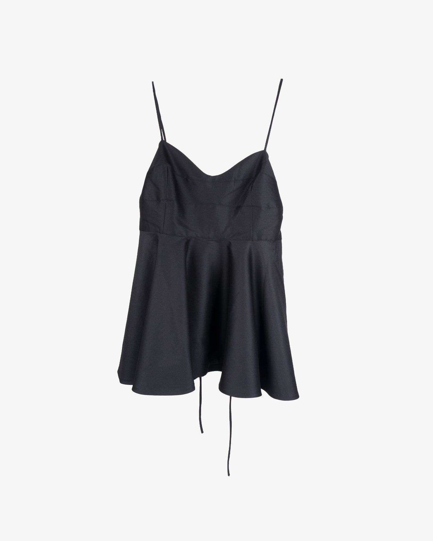 RÓHE Bustier Peplum Top Black