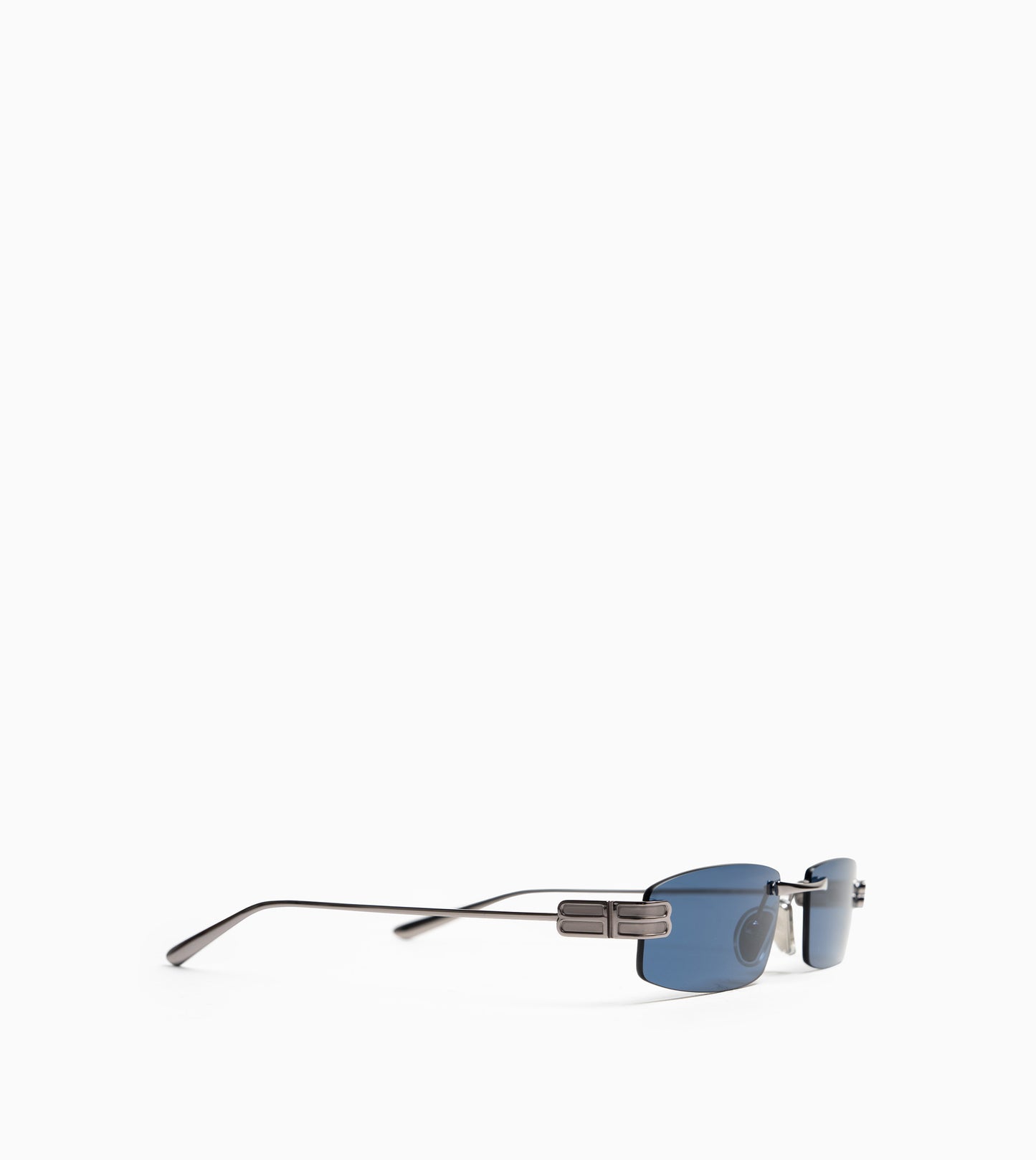 BALENCIAGA Sunglasses Gossip Rectangle S Drk Ruthenium