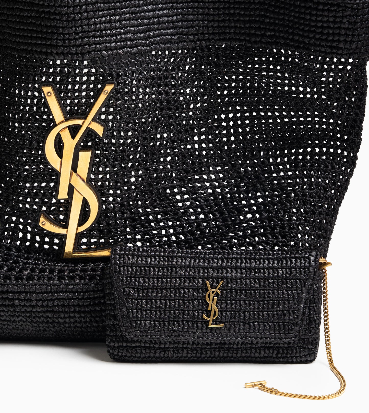 SAINT LAURENT Icare Rafia Bag