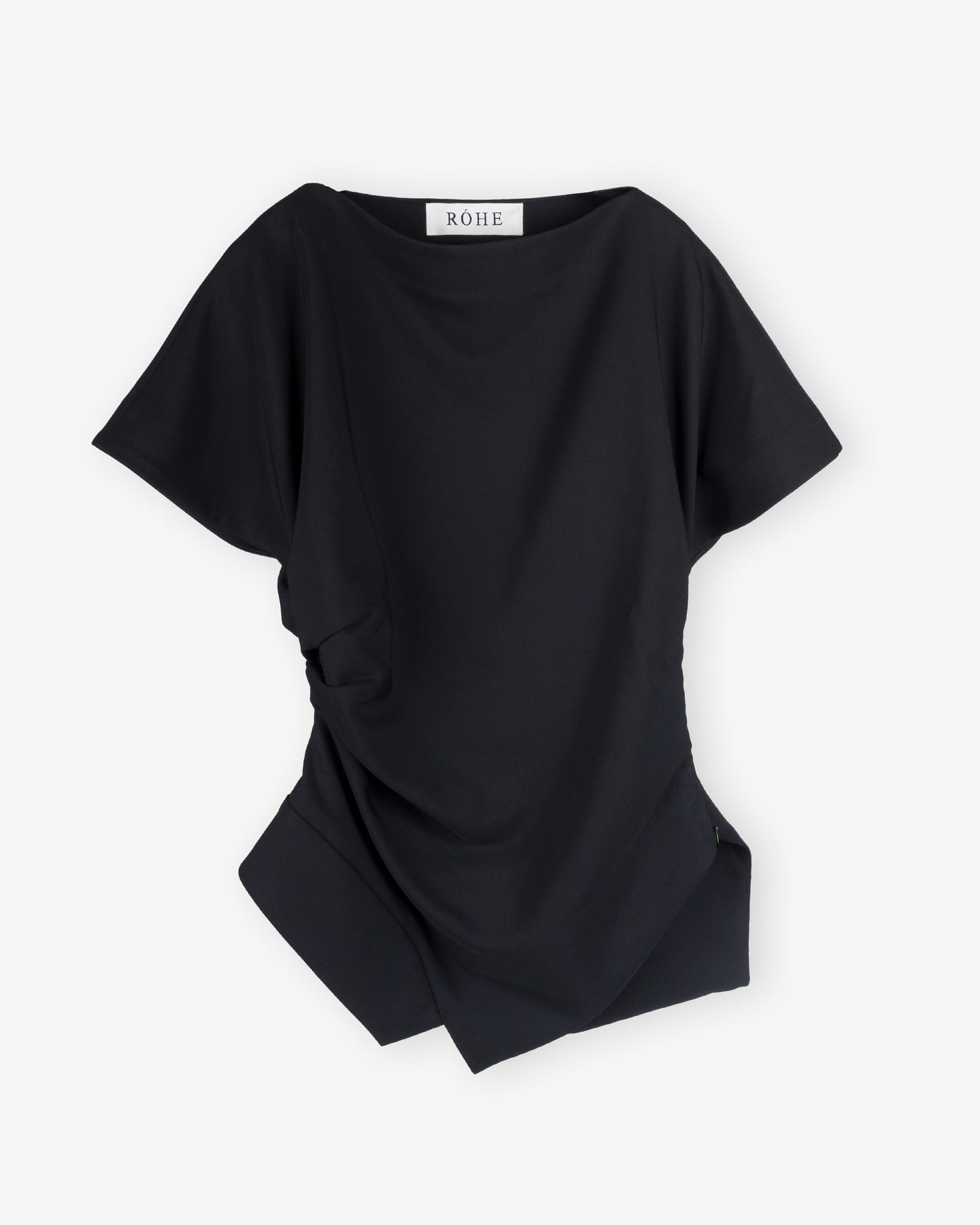 ROHE Draped Lapel Top