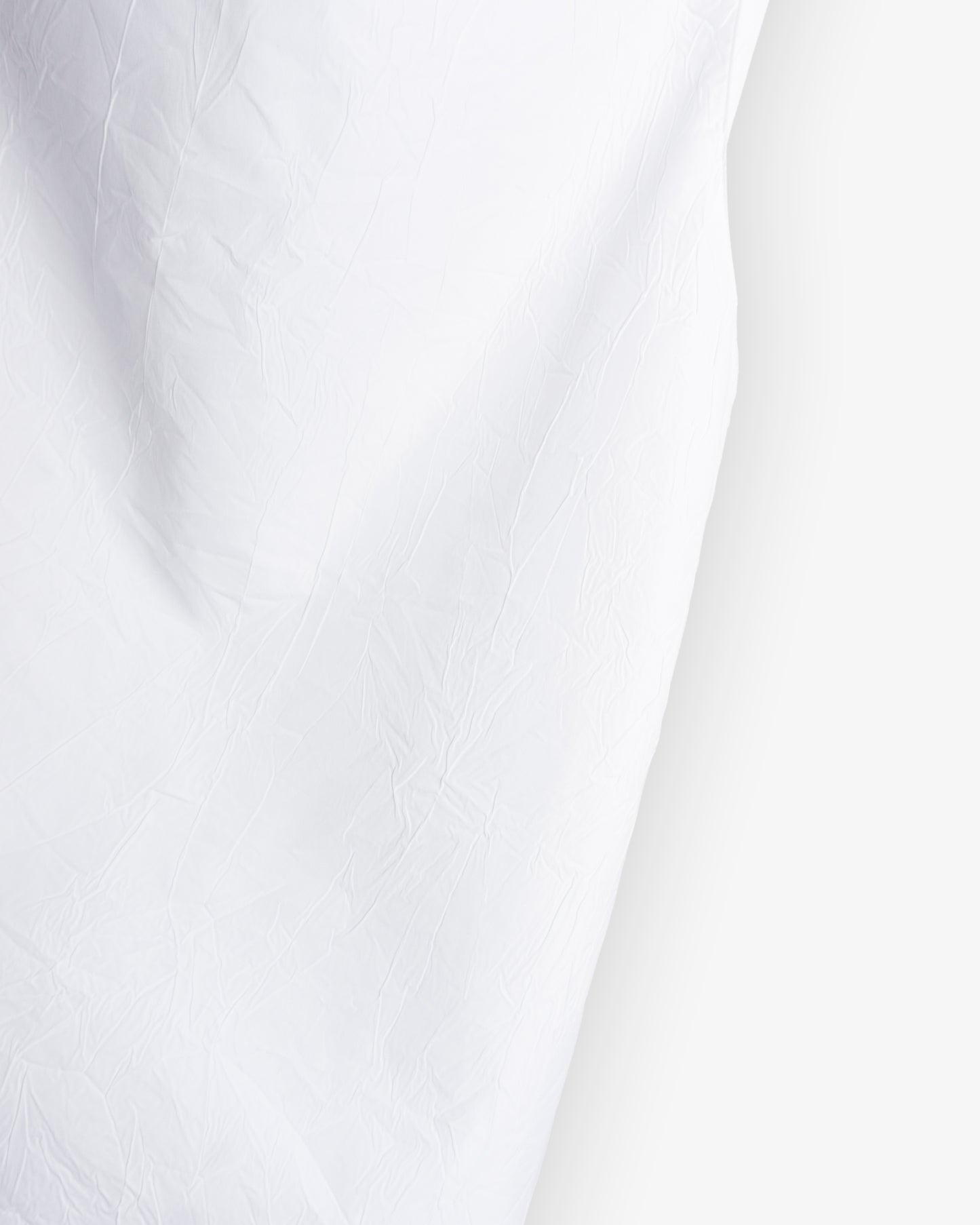 RÓHE Open Back Crushed Cotton Top White
