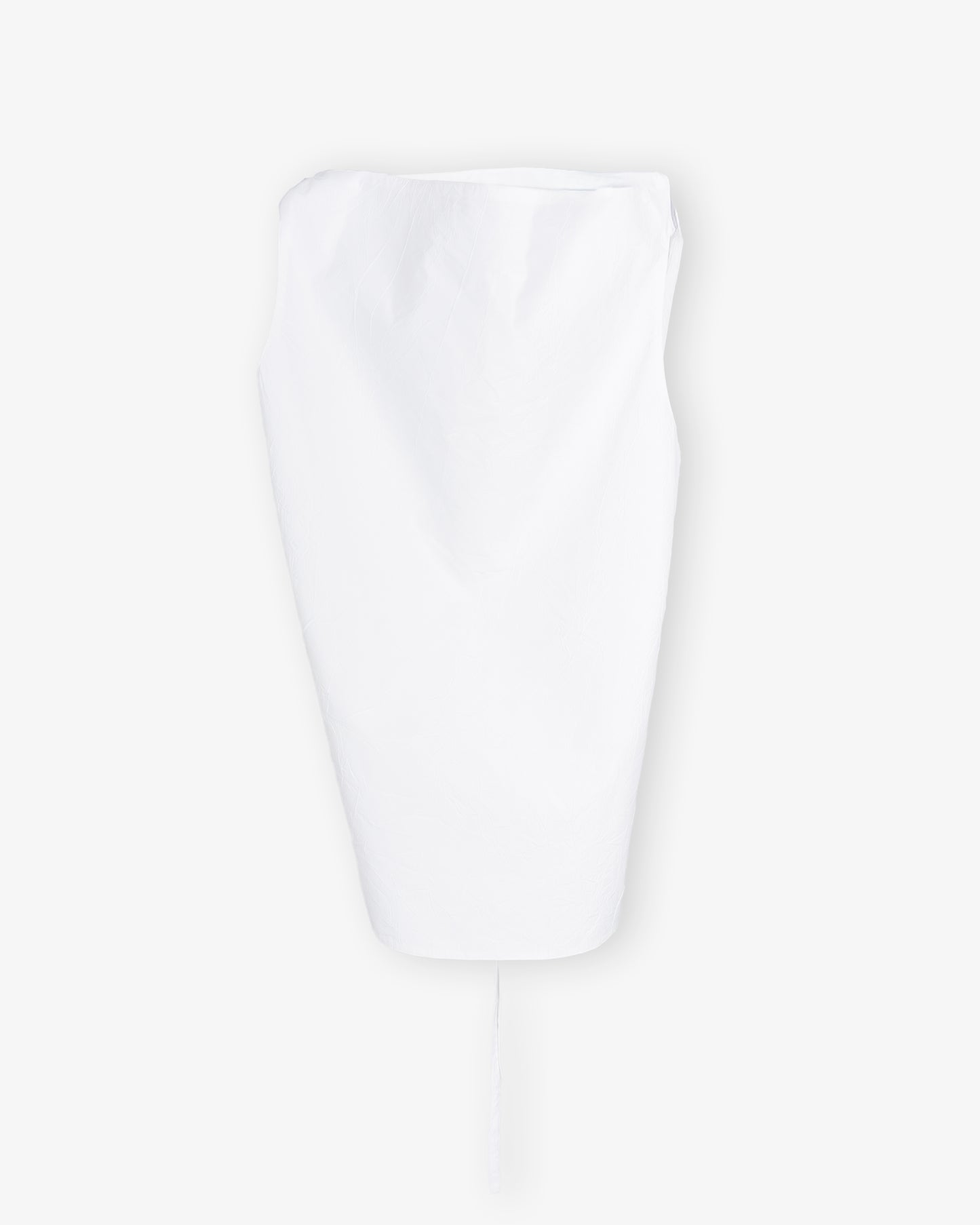 RÓHE Open Back Crushed Cotton Top White