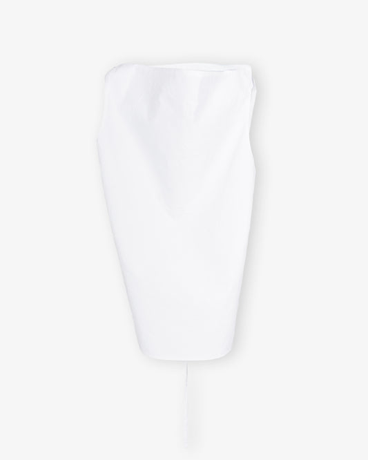 RÓHE Open Back Crushed Cotton Top White