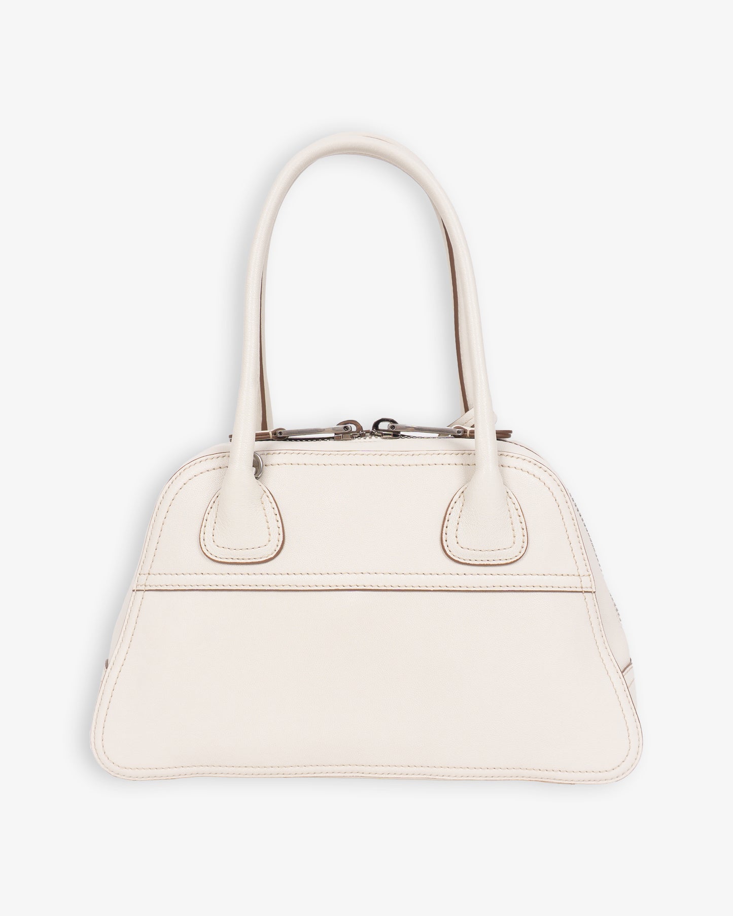 MIU MIU Vivant Nappa Leather Bag Talco