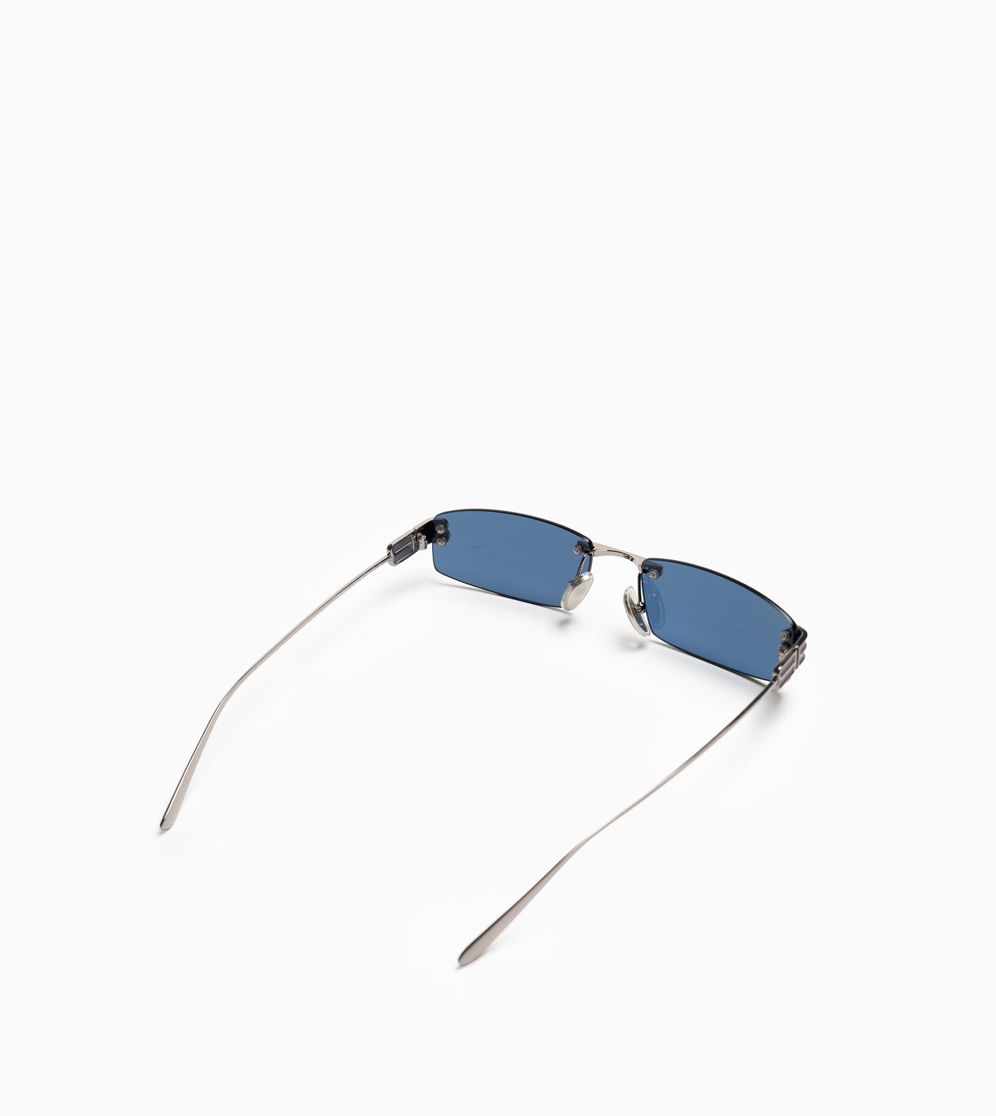 BALENCIAGA Sunglasses Gossip Rectangle S Drk Ruthenium