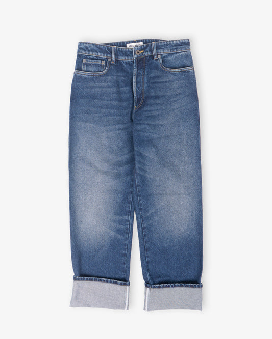 MIU MIU Denim Pants Blue