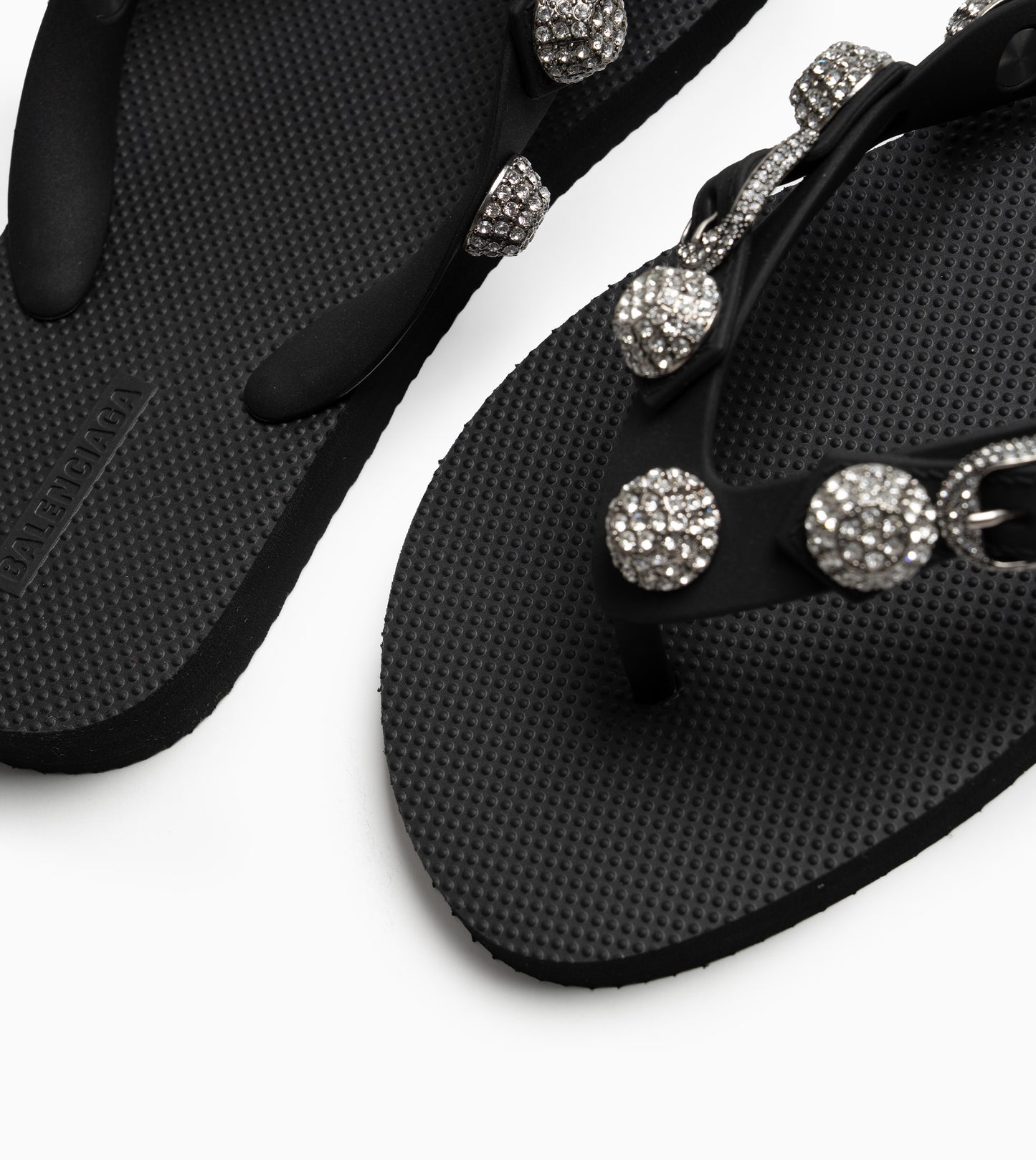 BALENCIAGA Thong Black / Crystal