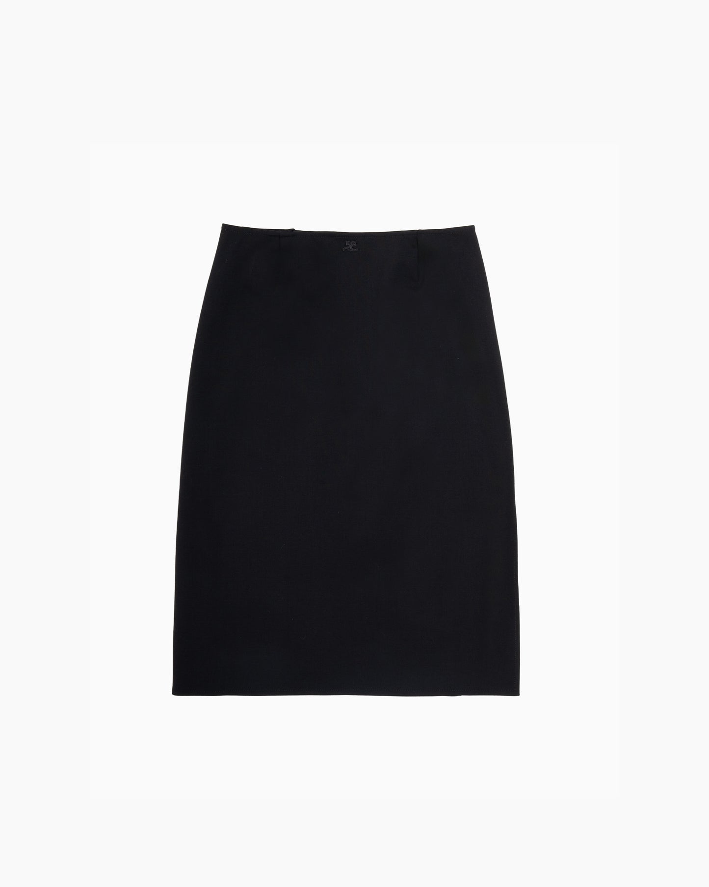 COURREGES Long Skirt Oblique Wool