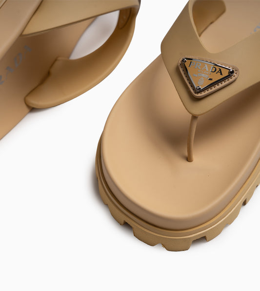 PRADA Thongs Plastic Naturale