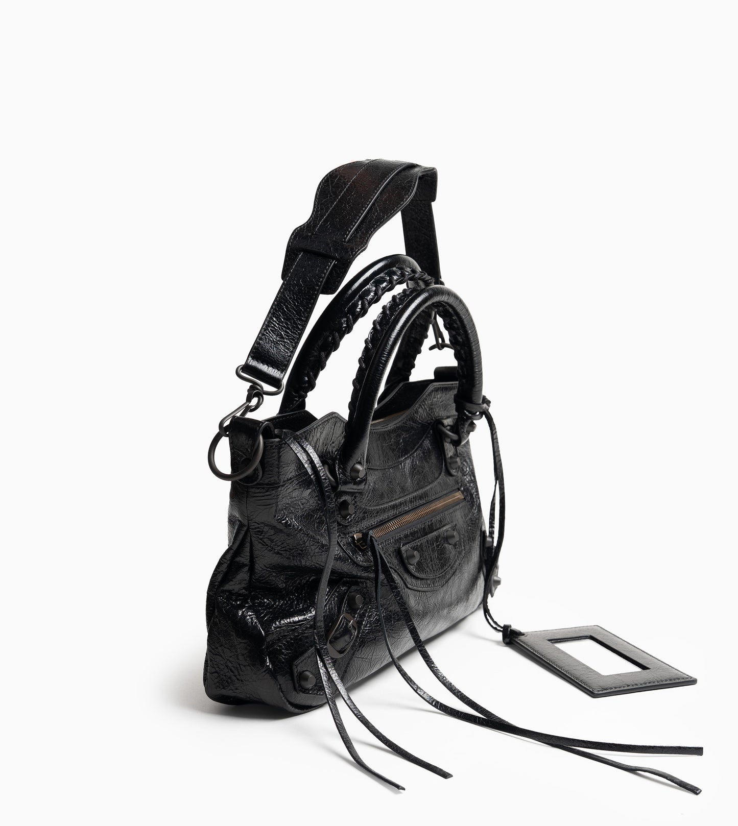 BALENCIAGA Bag with Detachable Strap & Mirror Black