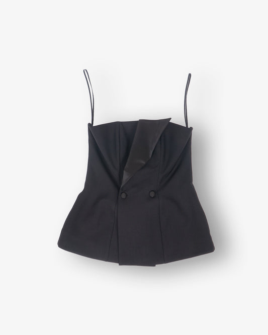PAROSH Liliuxy Bustier Black