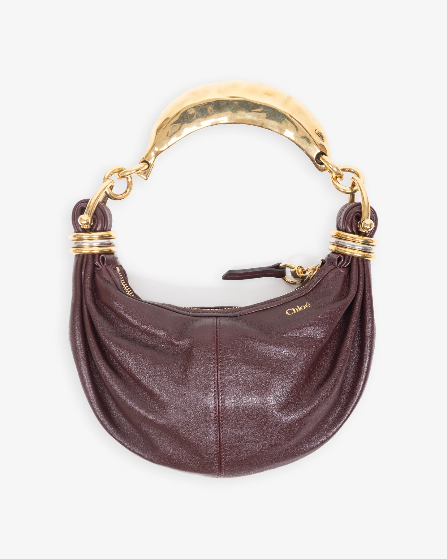 CHLOÉ Bracelet Bag Grenat