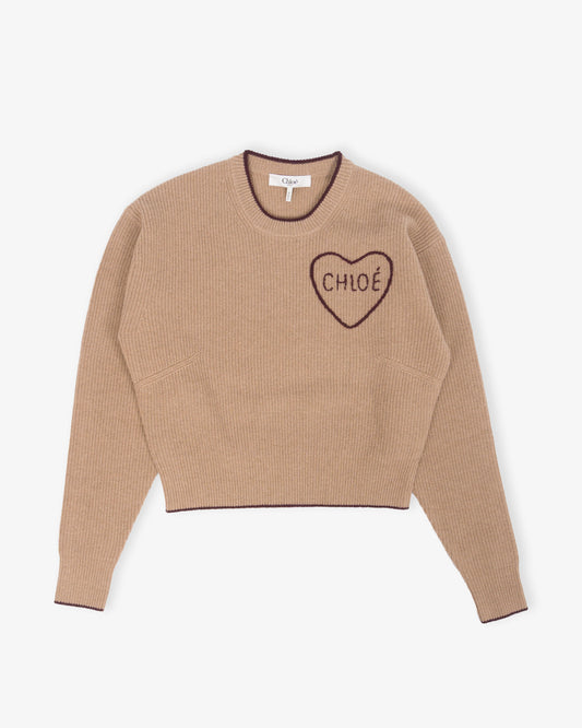 CHLOÉ Pullover Bleached Brown