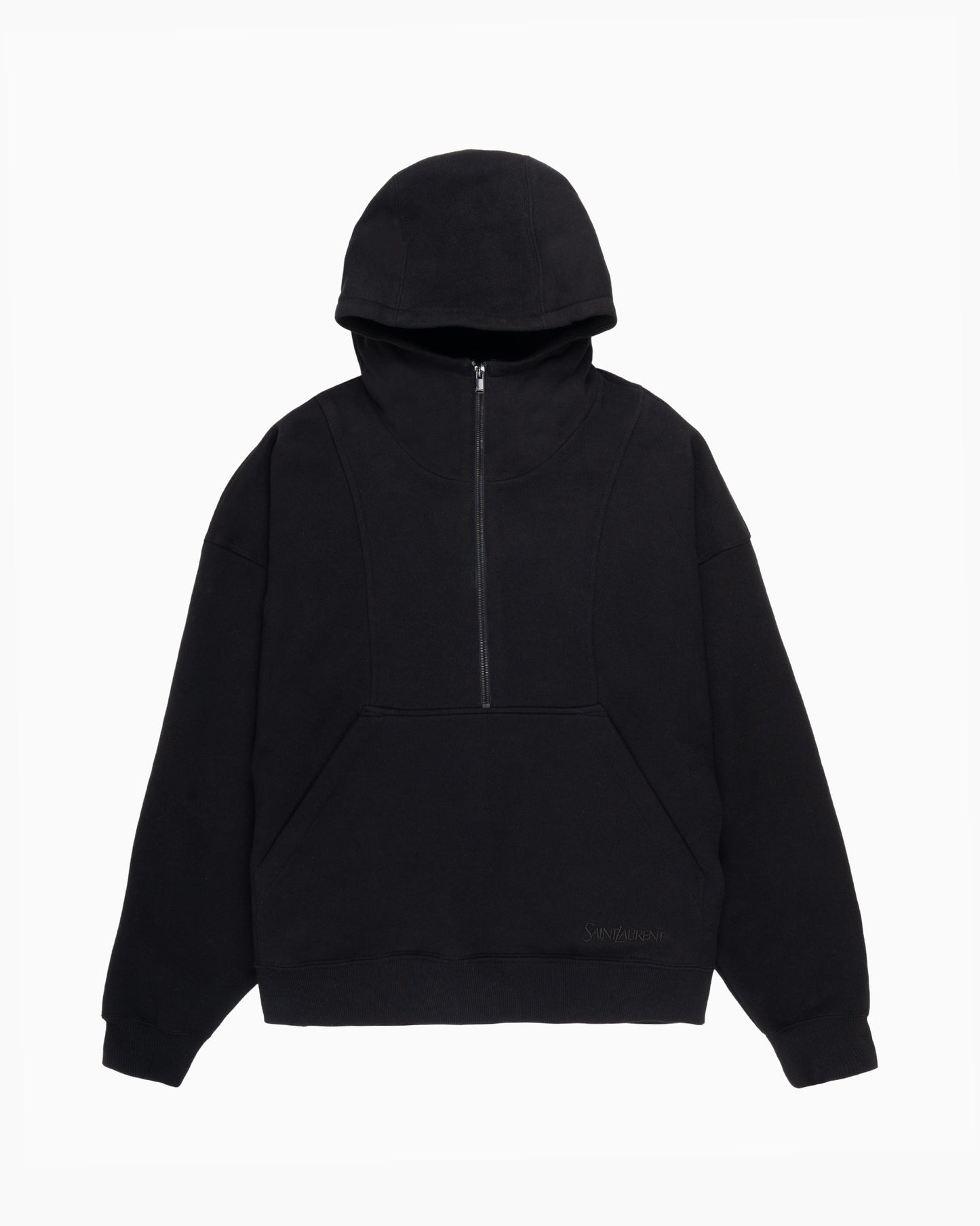 SAINT LAURENT Hoodie Col Montant Zipper A Capuche