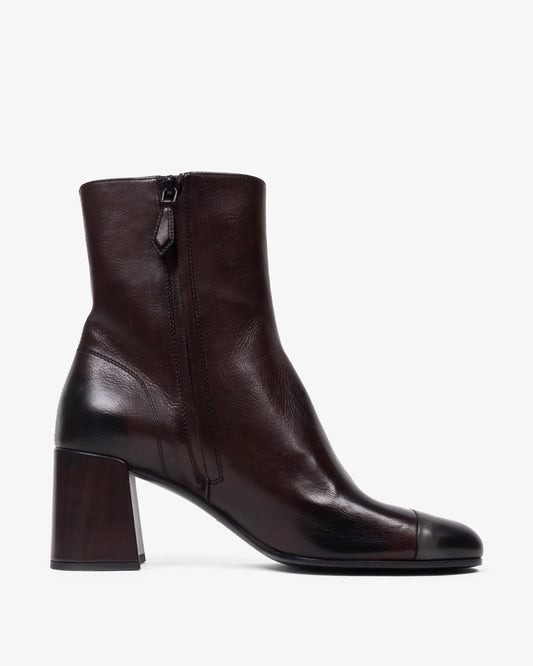 MIU MIU Ankle Boots Moro & Black