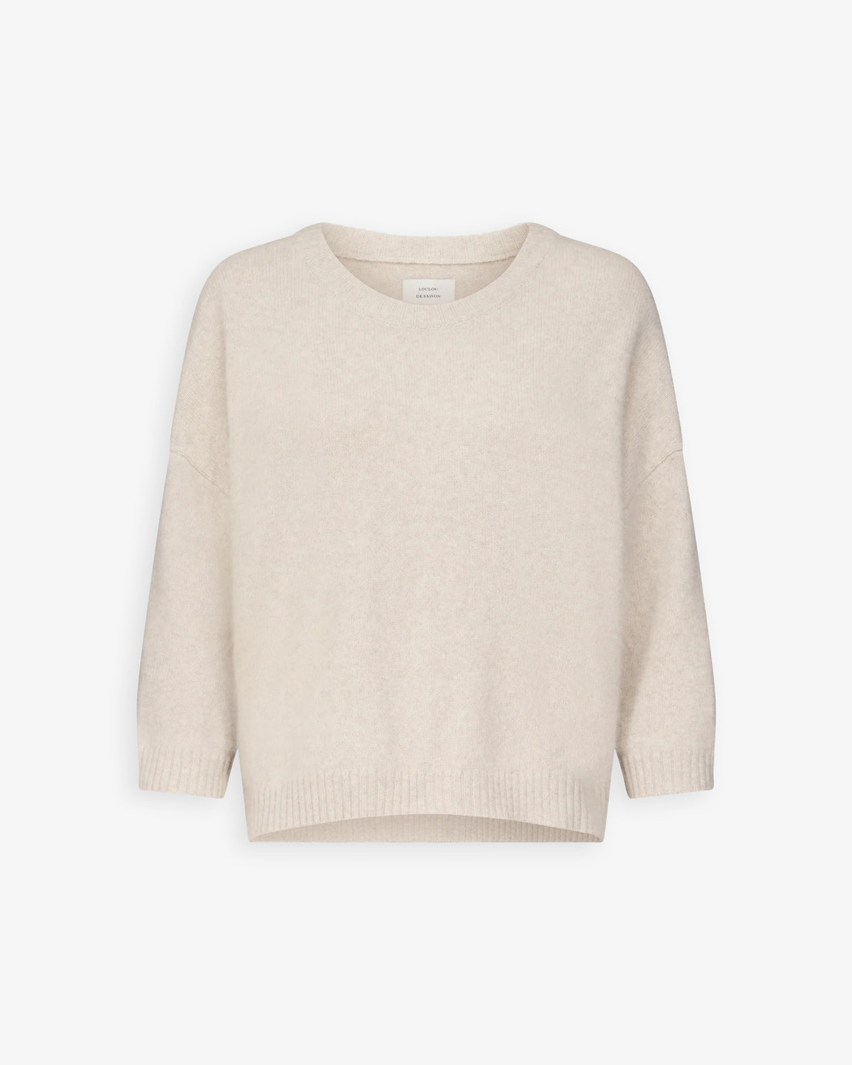 LOU LOU Azali Crewneck Sweater Stone Melagne