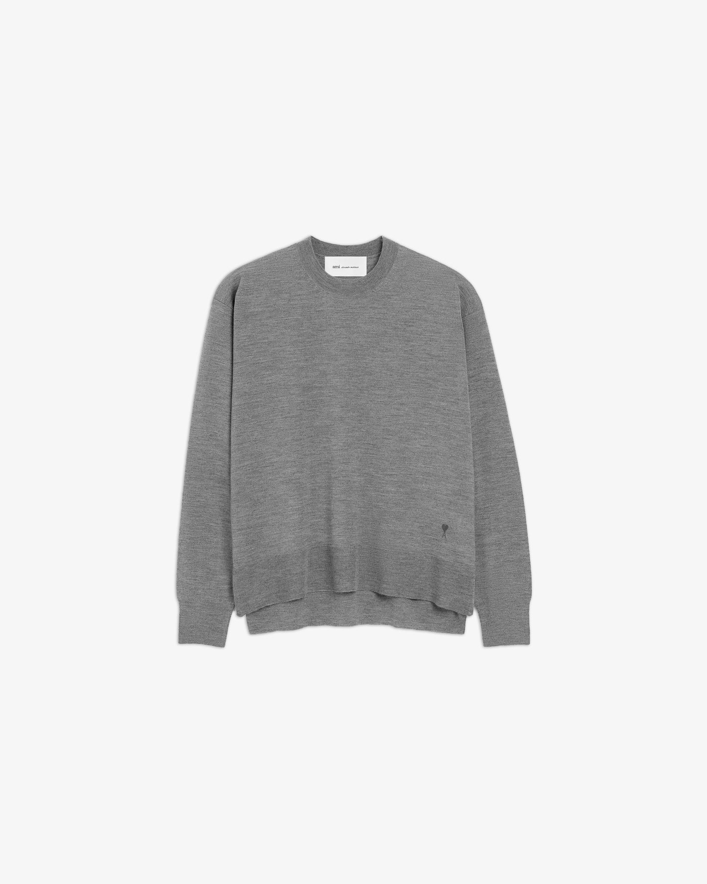 AMI PARIS Wo Silk ADC Crewneck Sweater Carbon