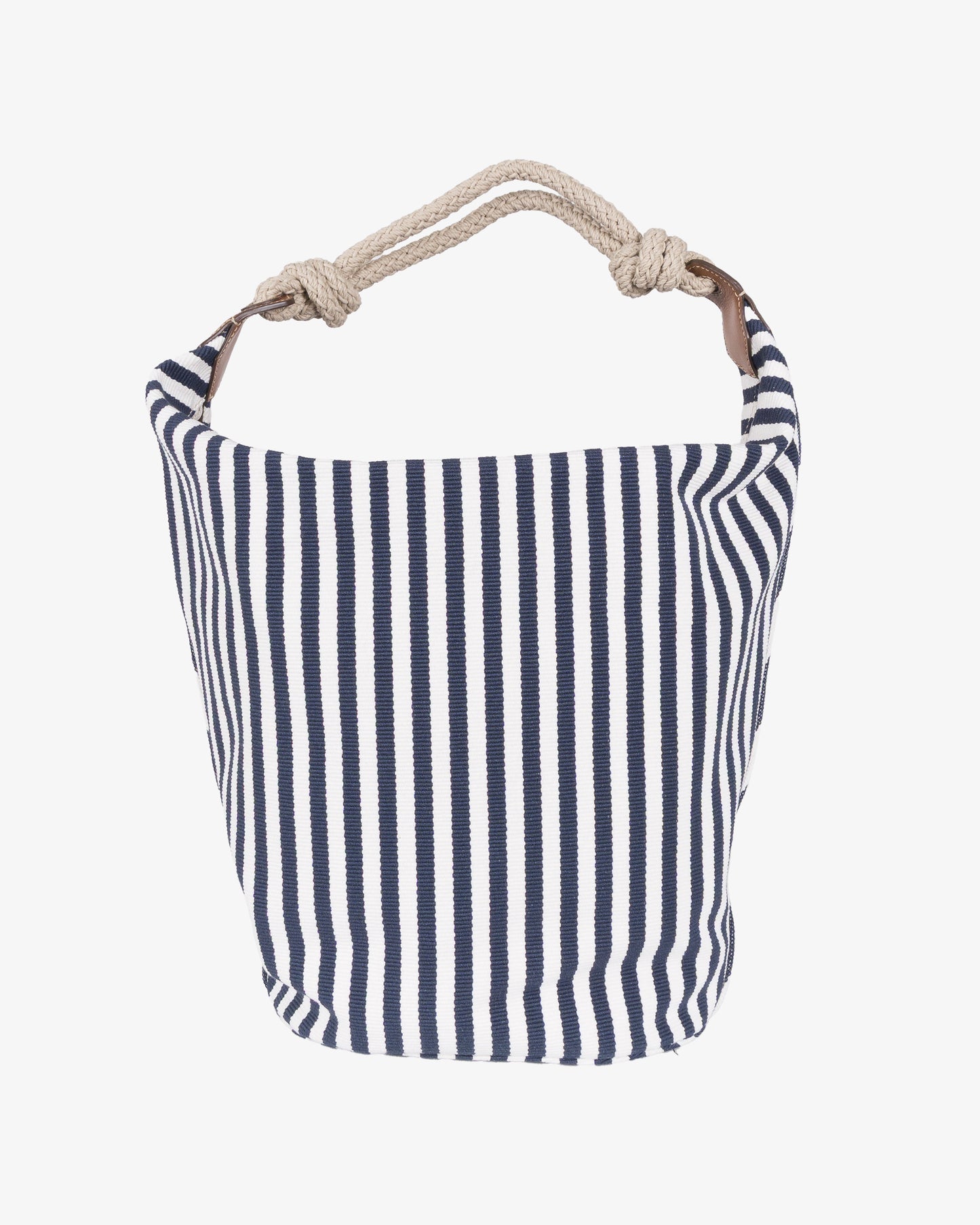 MIU MIU Fabric Hand Bag Blue & Cognac