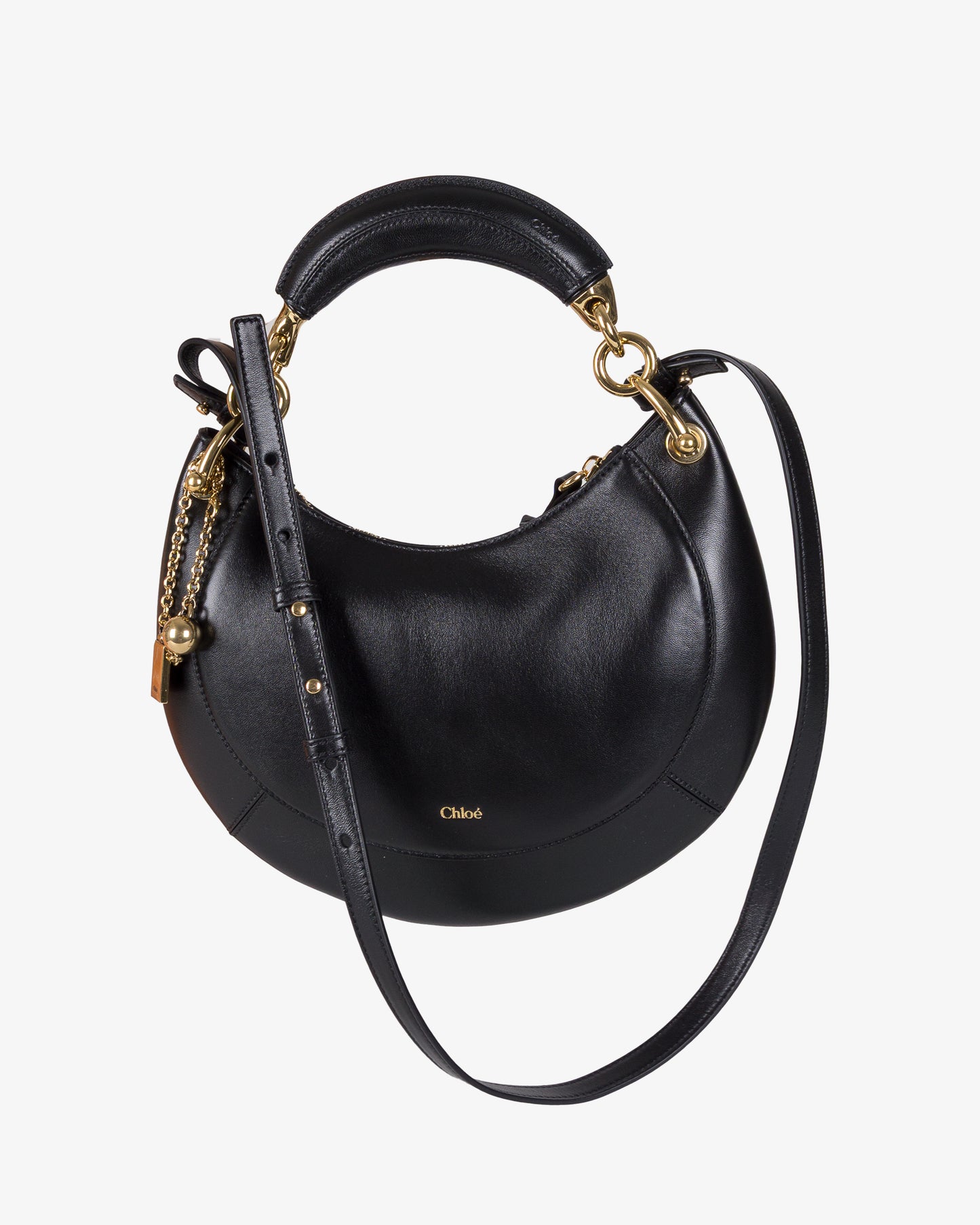 CHLOÉ S921 Banana Bag Black