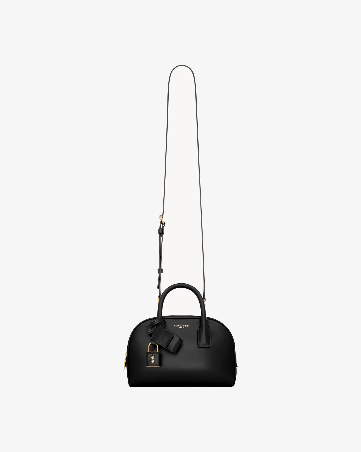 SAINT LAURENT YSL M.Bag with Removable Padlock Black