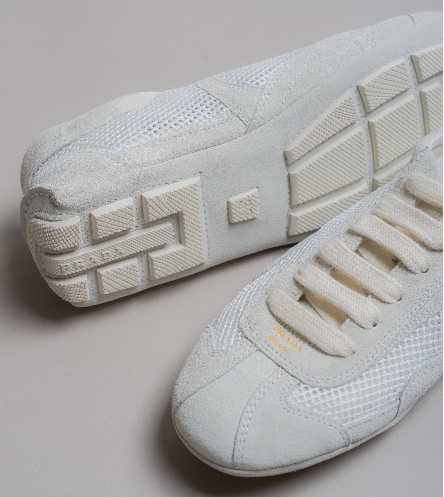 PRADA Upper Leather Shoes Bianco