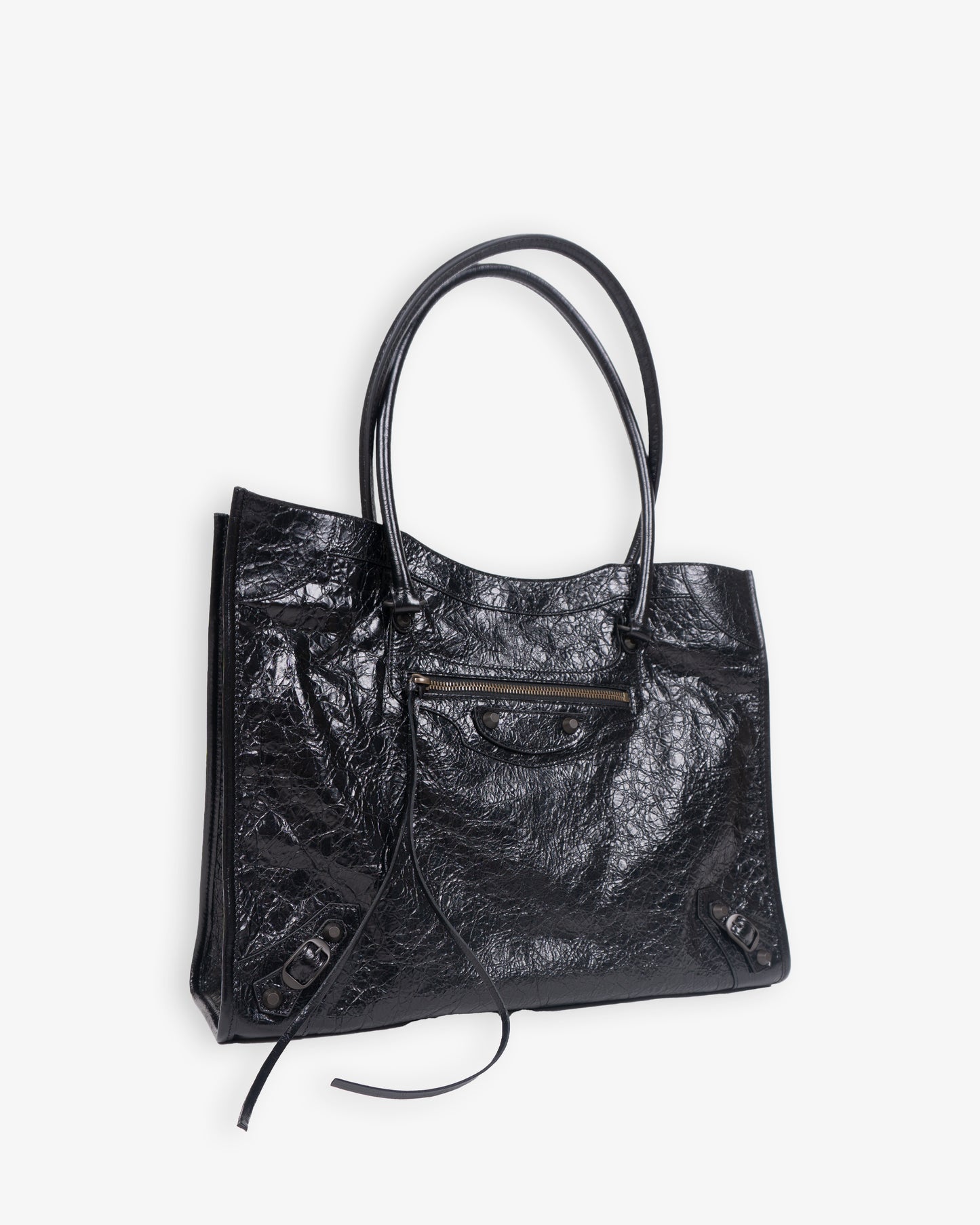 BALENCIAGA Medium Le City Tote Bag in Black