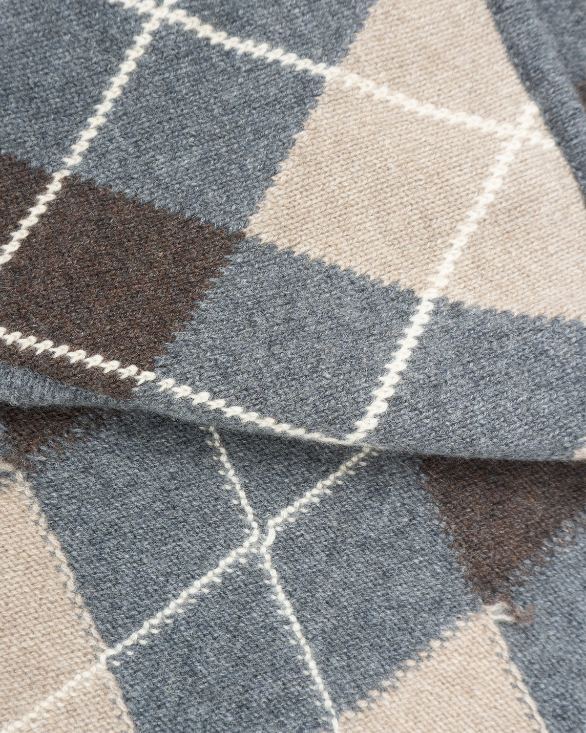 & DAUGHTER Argyle Foulard grey