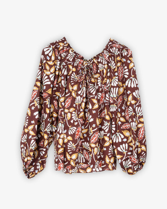 VANESSA BRUNO Enya Blouse Brown