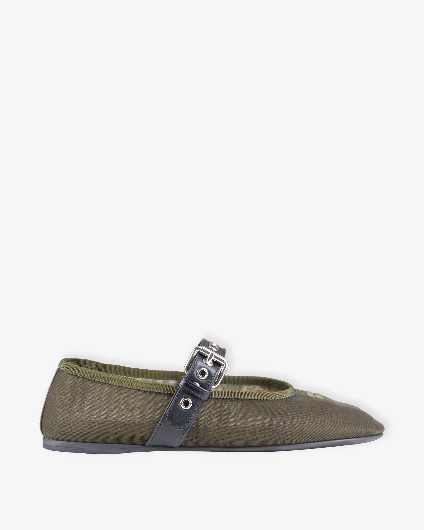 MIU MIU Leather Shoes Oliva