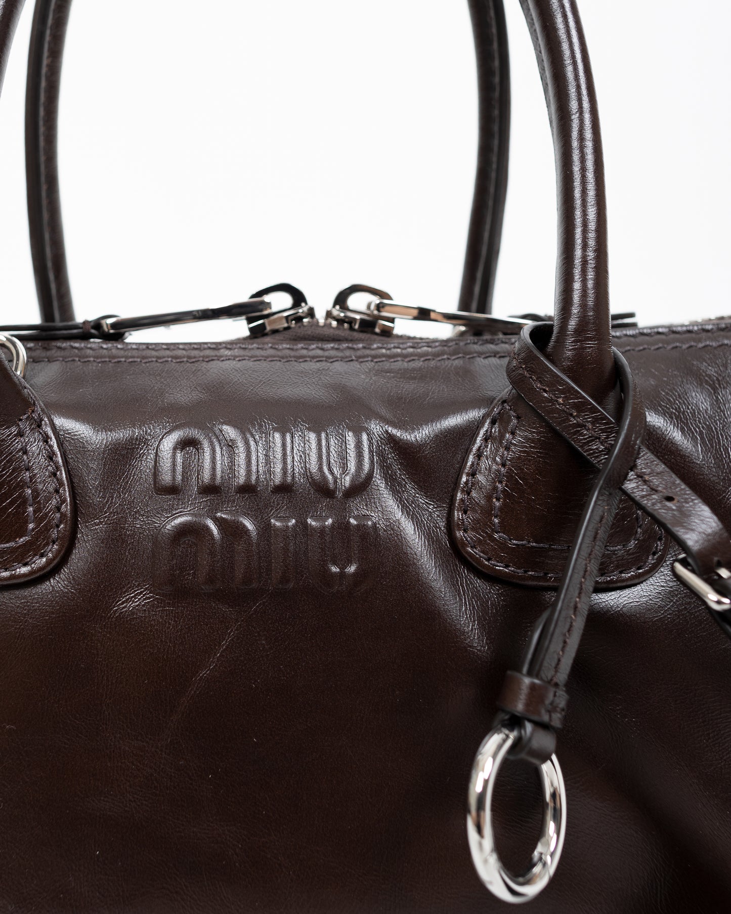 MIU MIU Leather Handbag Moro