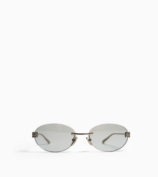 BALENCIAGA Sunglasses Gossip Oval AF Light Grey