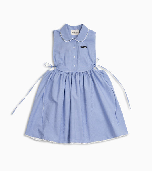 MIU MIU Dress with Mother - of - Pearl Buttons Blue