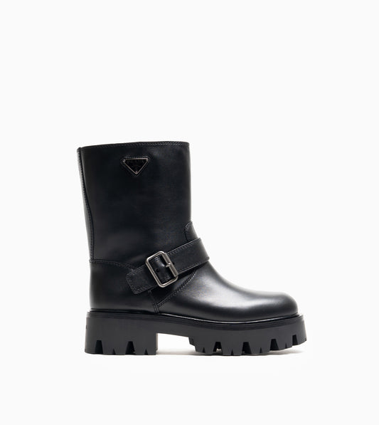 PRADA VITELLO BOOTS BLACK