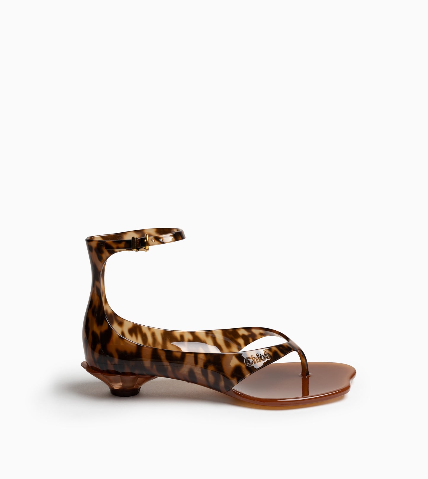 CHLOÉ Flat Sandals Leopard