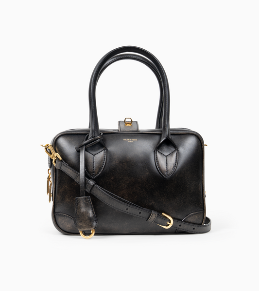 GOLDEN GOOSE VITA BAG TREATED LEATHER