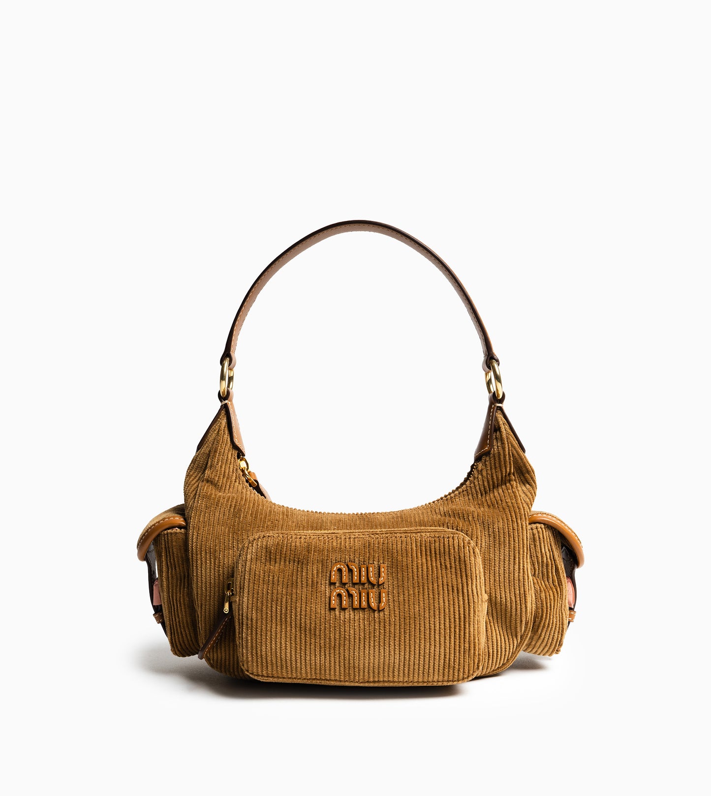 MIU MIU Velluto Handbag Canela