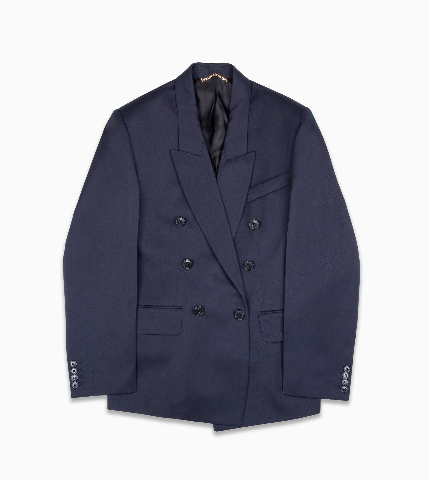 VICTORIA BECKHAM Double Brestad Tailored Jacket Navy