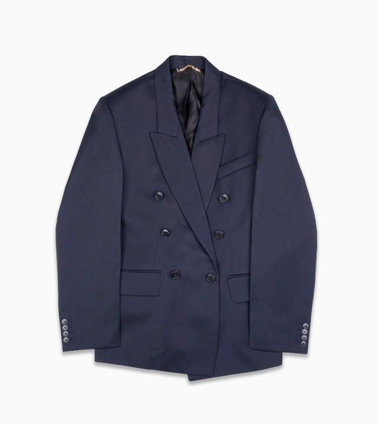 VICTORIA BECKHAM Double Brestad Tailored Jacket Navy