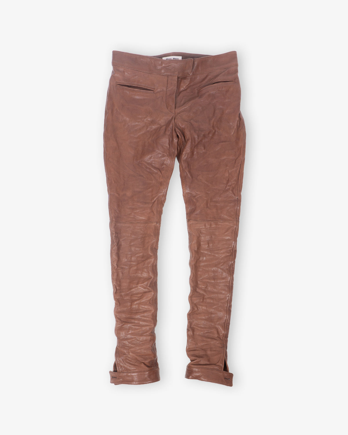 MIU MIU Leather Leggins